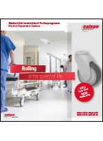 Medical equipment castors